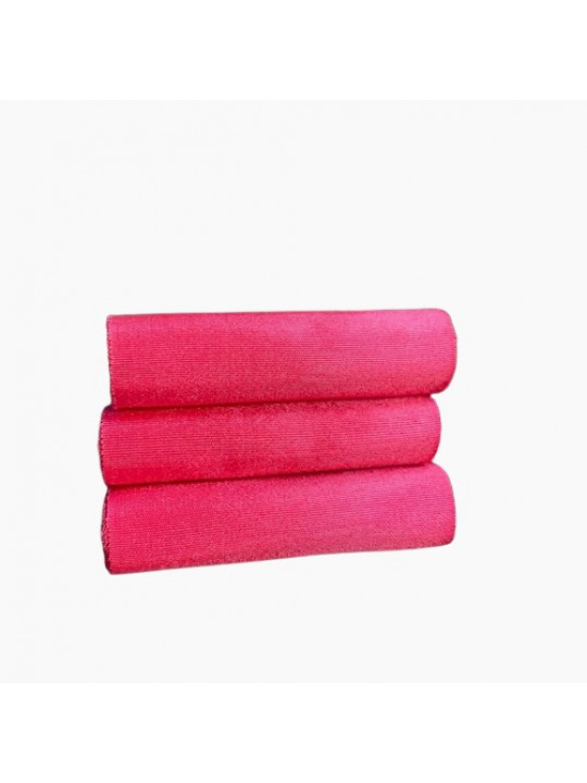 New Plain Aso Oke Bundle Fabric | Pink